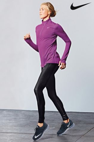 Purple Nike Run Element Half Zip Top